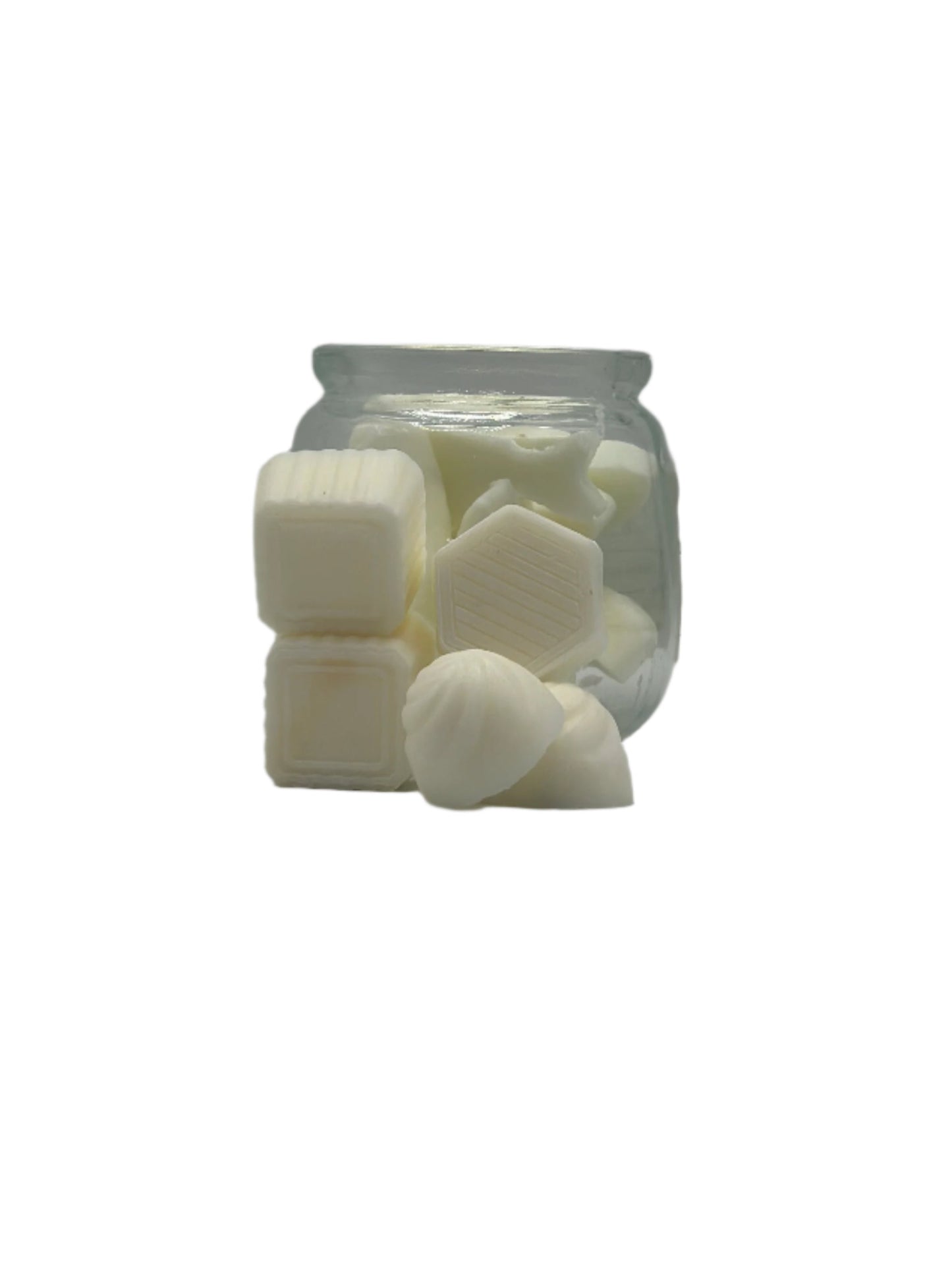 Lime Coconut Melts with Green Fluorite Crystal in a 6oz glass jar