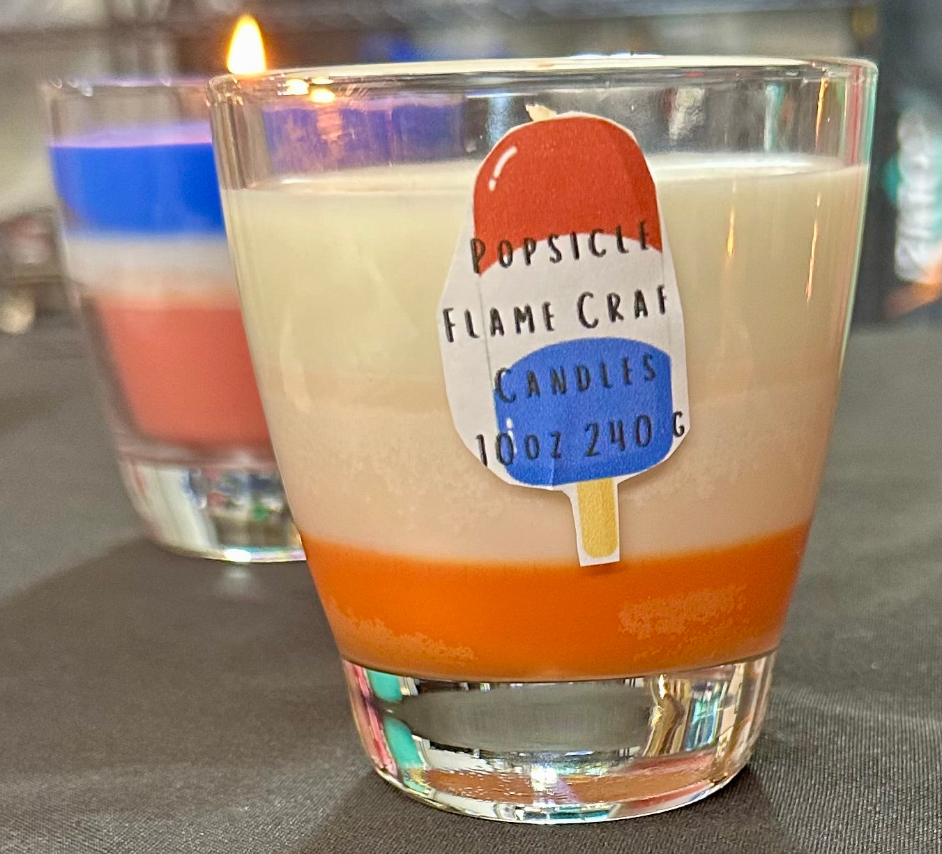 Summertime Popsicle candles|10 oz scented or 12 oz scented