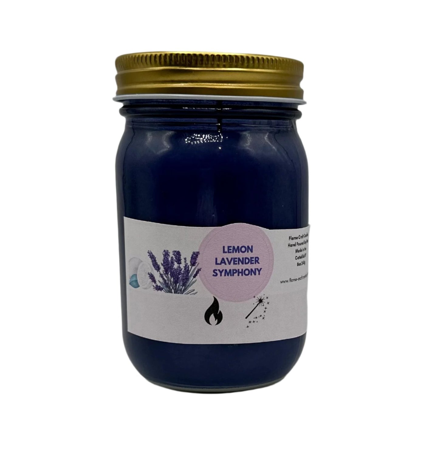 Lemon Lavender Symphony |12oz Mason Jar|Scented Soy Wax