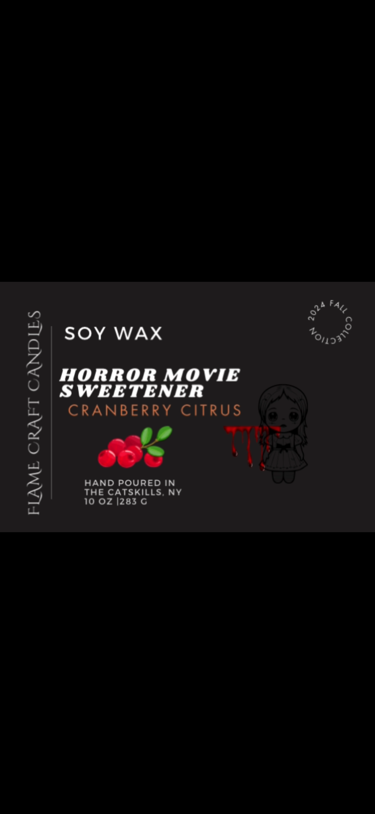 Horror Movie Sweetener|10 Oz| Cranberry & Citrus Honey